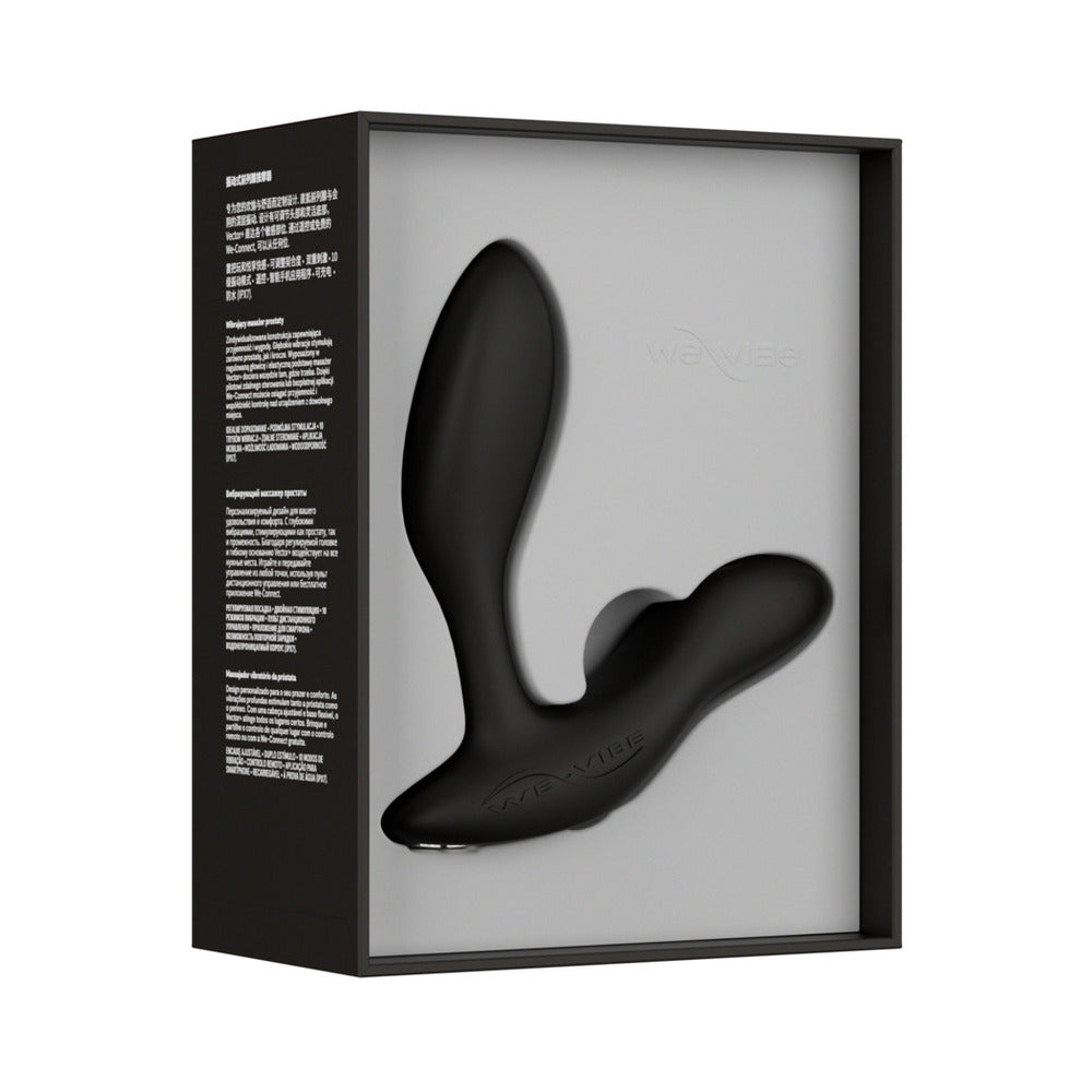 We-Vibe Vector+ Dual Stimulation Prostate Massager Charcoal Black - Fantasies Boutique