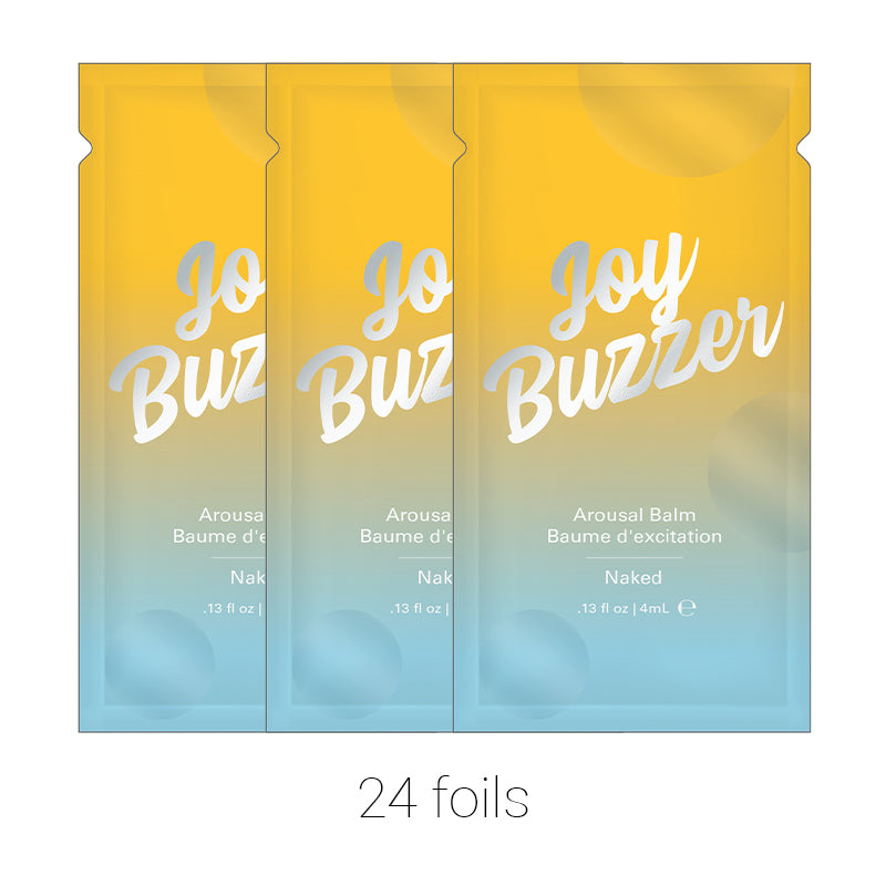 Jelique Joy Buzzer Naked Clitoral Arousal Balm (Bulk Pack/24 pcs) .13 oz Foil - Fantasies Boutique