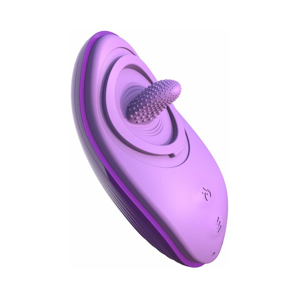 Pipedream Fantasy For Her Rechargeable Her Silicone Fun Tongue Licking Vibrator Purple