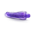 Glow Dicks Molly Color Changing 8 in. Vibrating Dildo Glitter Purple - Fantasies Boutique
