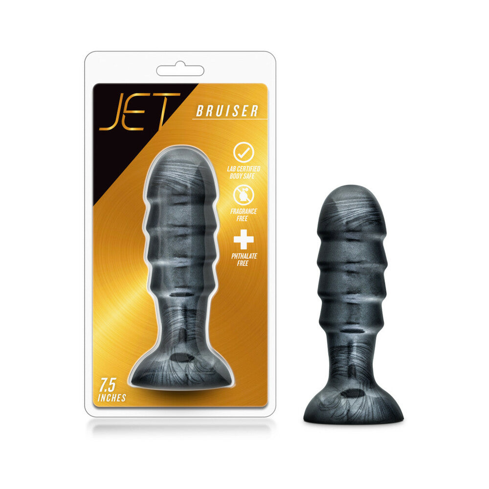Blush Jet Bruiser 7.5 in. Anal Plug Carbon Metallic Black - Fantasies Boutique
