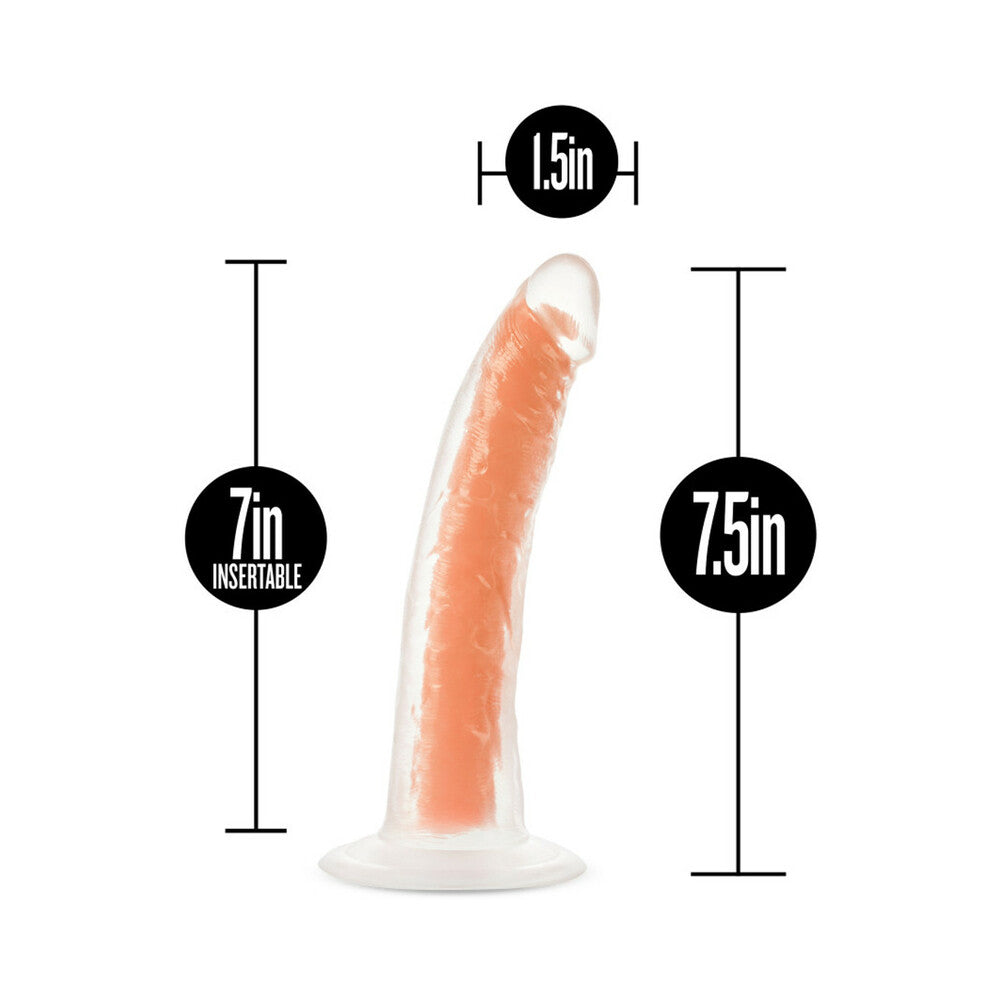 Blush Neo Elite Glow in the Dark Viper 7 in. Dual-Density Dildo Neon Orange - Fantasies Boutique