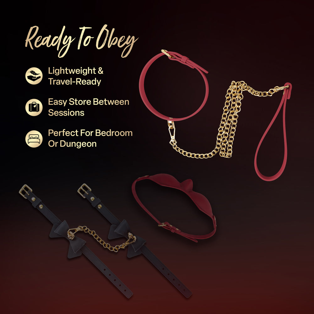 Temptasia Ardor Collar & Leash Red