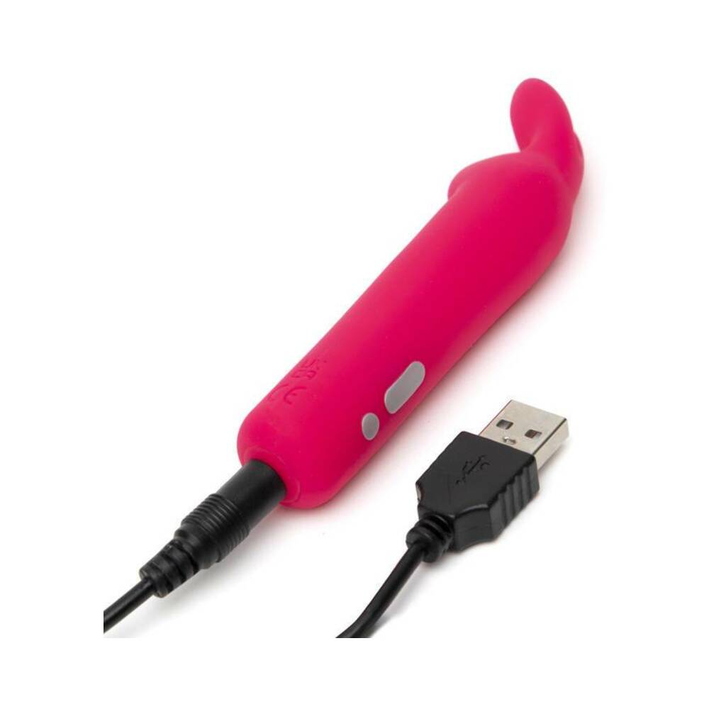 Happy Rabbit Rechargeable Silicone Bullet Vibrator With Ears Pink - Fantasies Boutique
