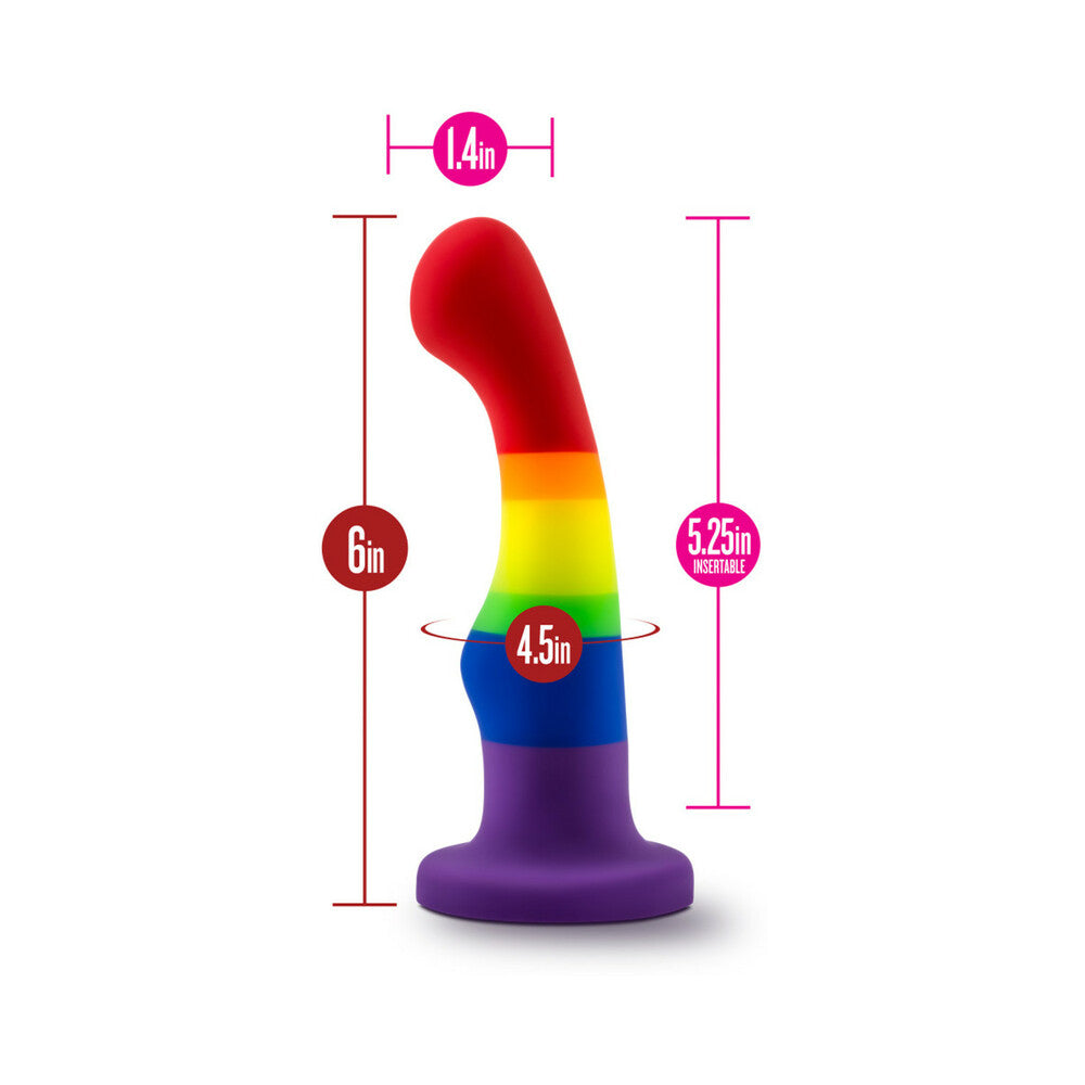 Avant Pride P1 Freedom 6 in. Silicone Dildo - Fantasies Boutique