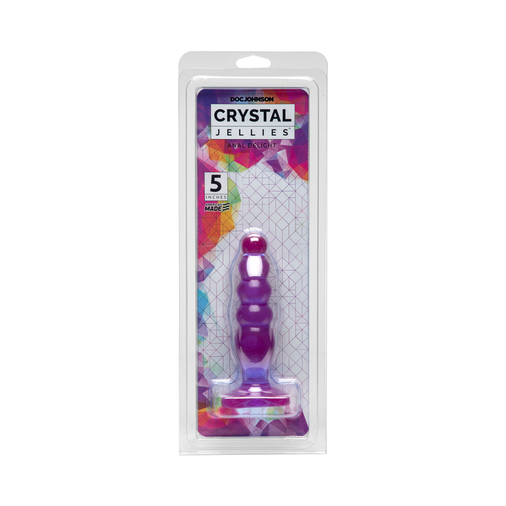 Crystal Jellies - Anal Delight Purple 5in - Fantasies Boutique