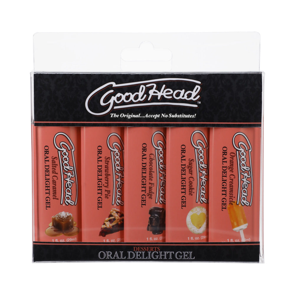 GoodHead Oral Delight Gel Dessert 5 Pack 1 oz. - Fantasies Boutique