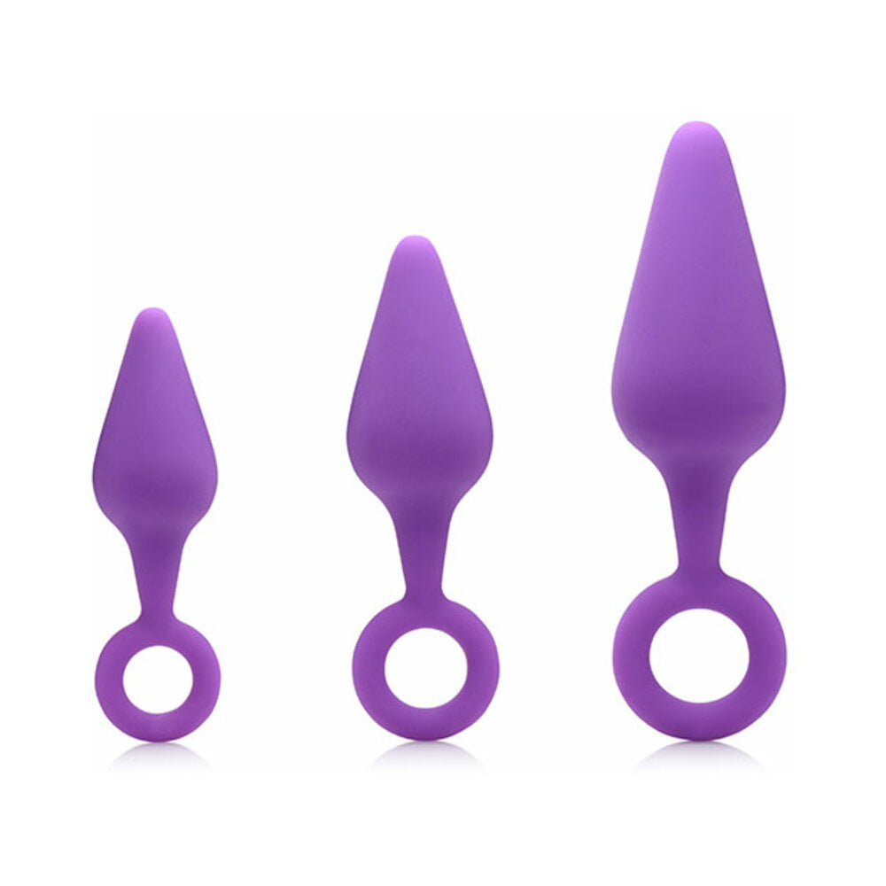Gossip Rump Ringers 3-Piece Silicone Anal Plug Training Set Violet
