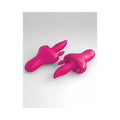 3Some Holey Trinity Triple Tongue Vibrator Rechargeable Silicone Red - Fantasies Boutique