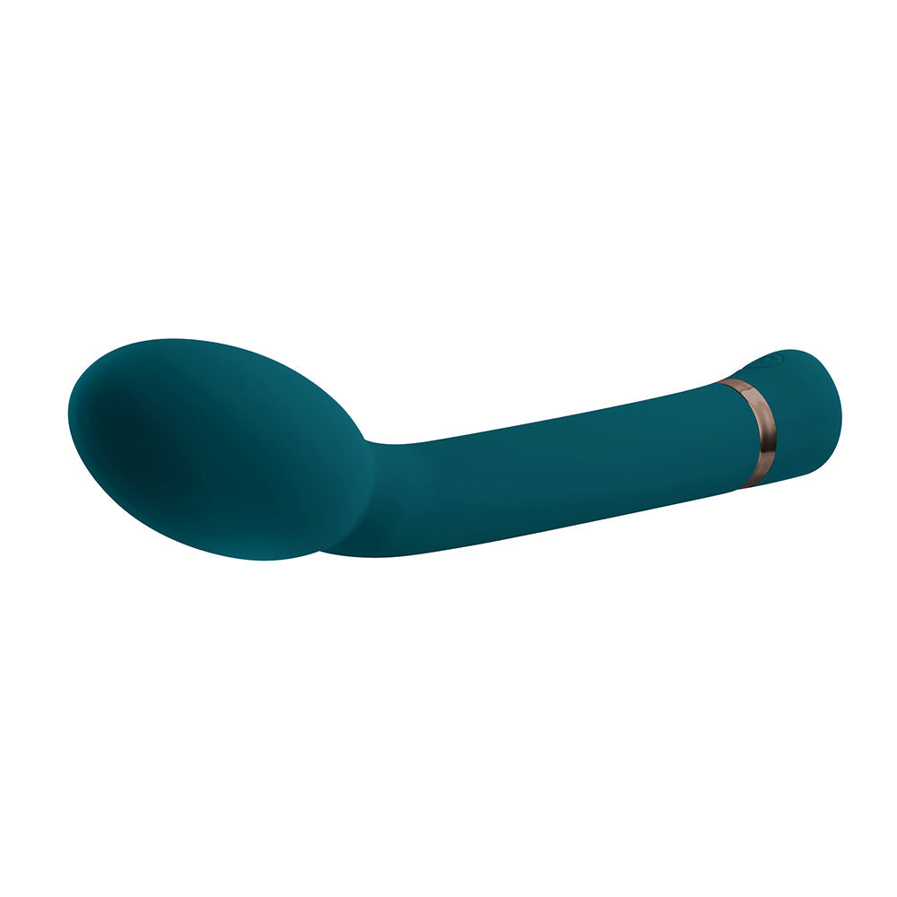 Playboy On The Spot Rechargeable Silicone G-Spot Vibrator Deep Teal - Fantasies Boutique