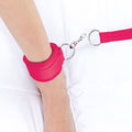 Lux Fetish 7-Piece Bed Spreader Playful Restraint System Hot Pink