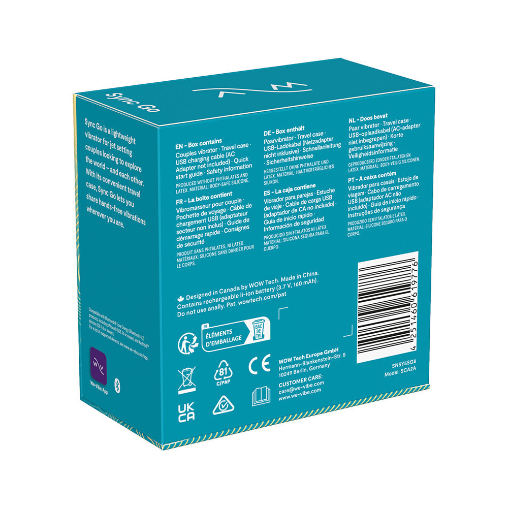 We-Vibe Sync Go Turquoise - Fantasies Boutique