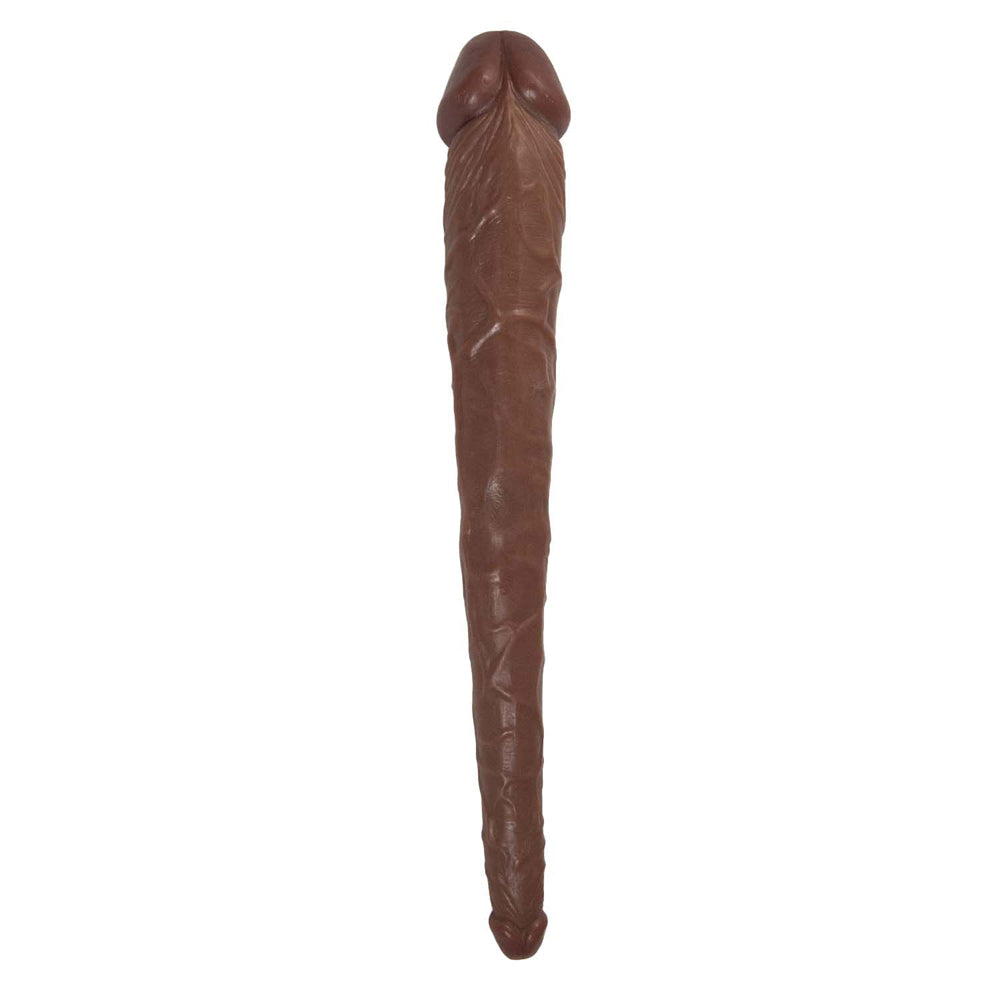 Hero Double Dong 14 in. Brown - Fantasies Boutique