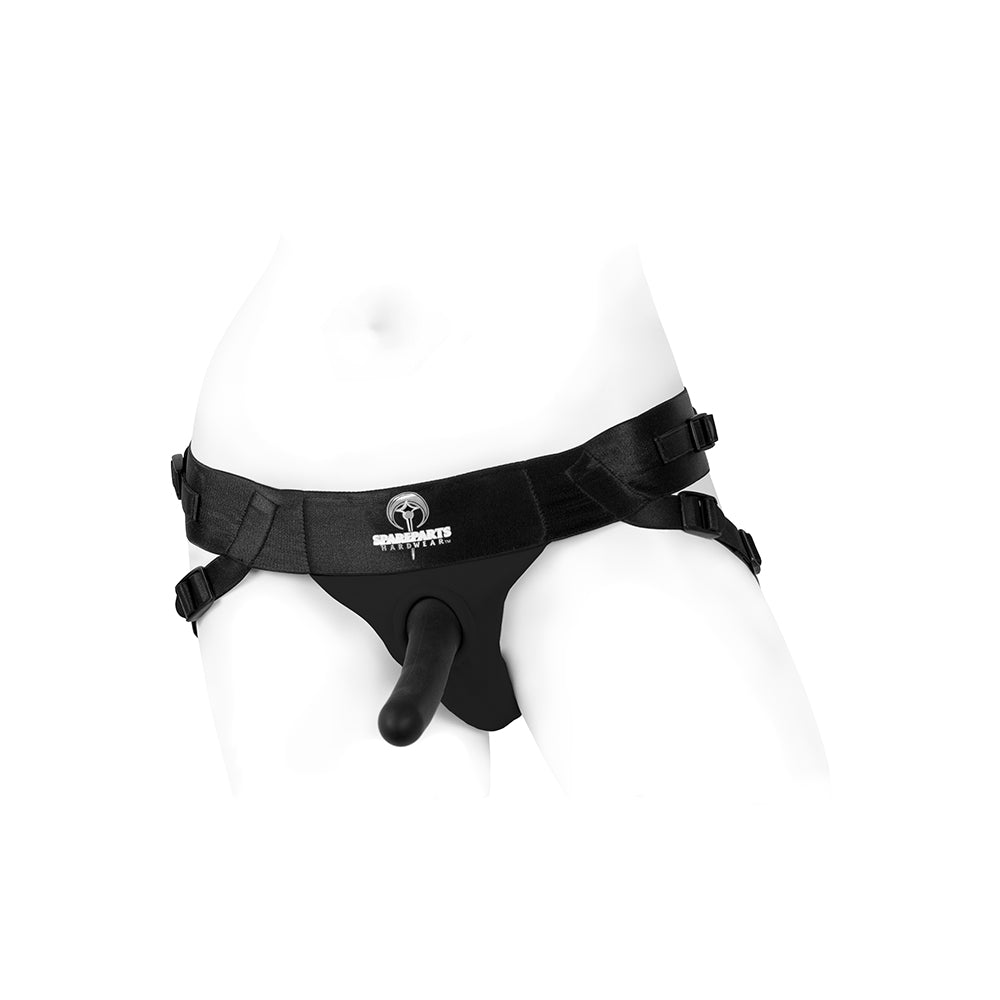 SpareParts Joque Double Strap Harness Black Size A - Fantasies Boutique