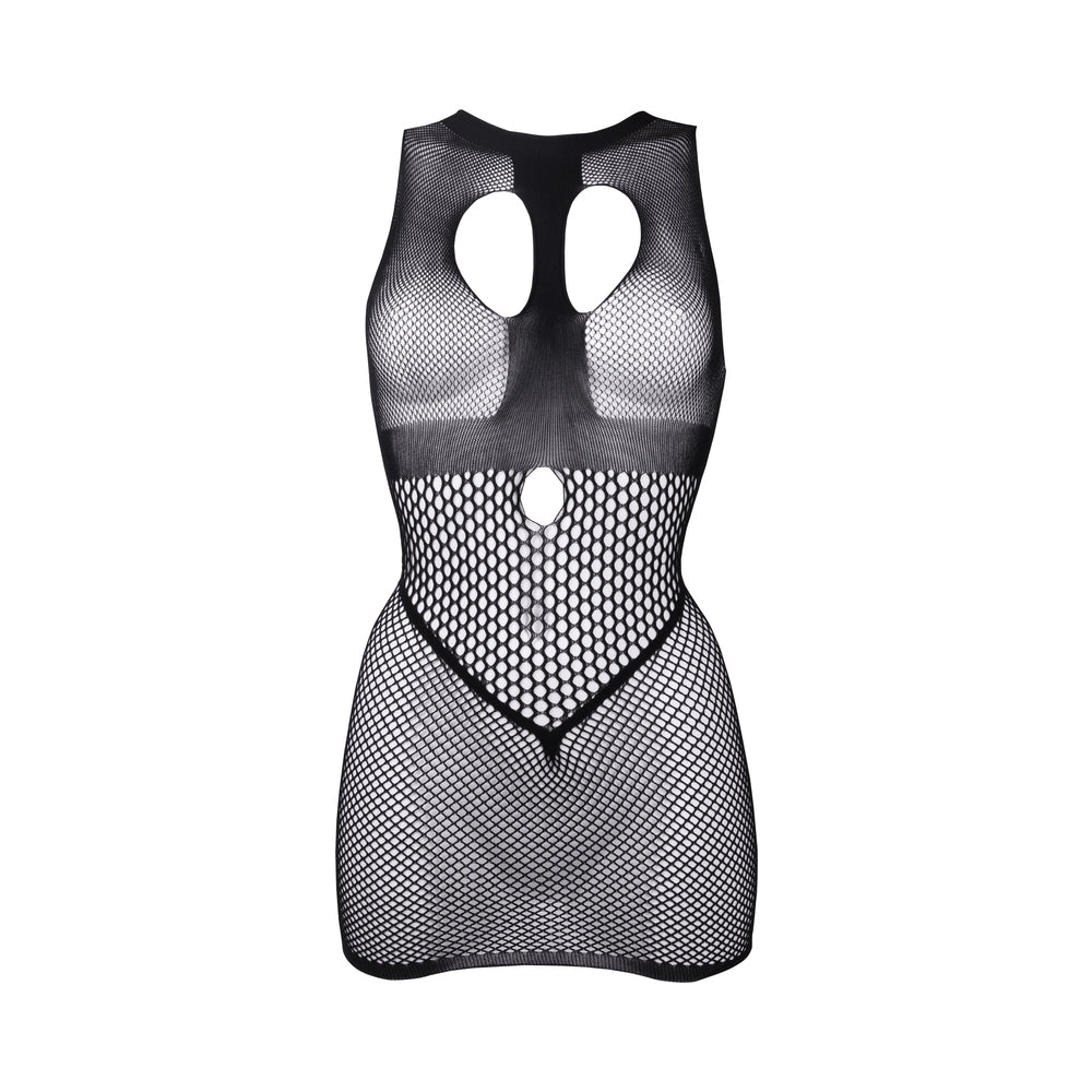 Shots Le Desir Duo Open Cup Mini Dress Black O/S - Fantasies Boutique