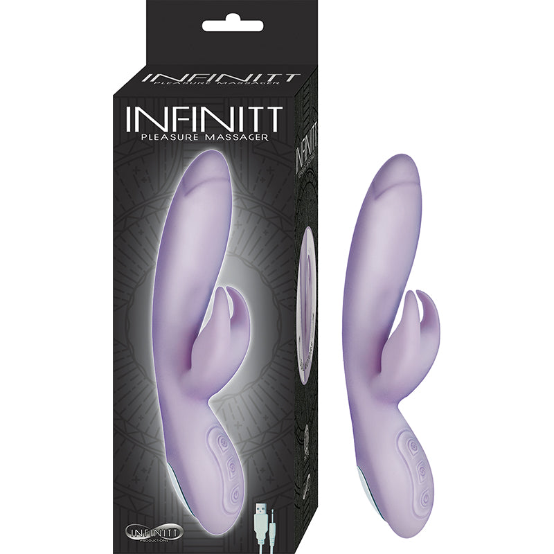 Infinitt Pleasure Massager Dual Motor 10 Function Waterproof Lavender - Fantasies Boutique