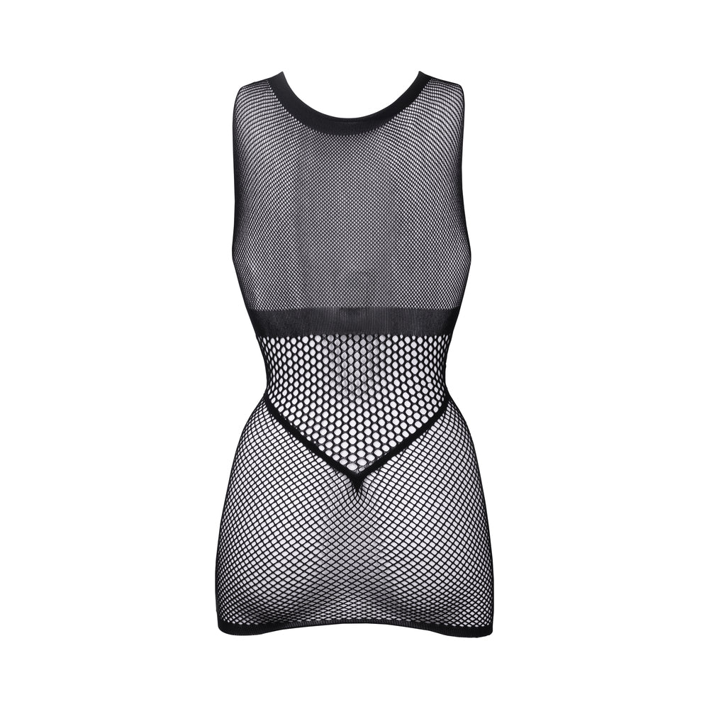 Shots Le Desir Duo Open Cup Mini Dress Black O/S - Fantasies Boutique