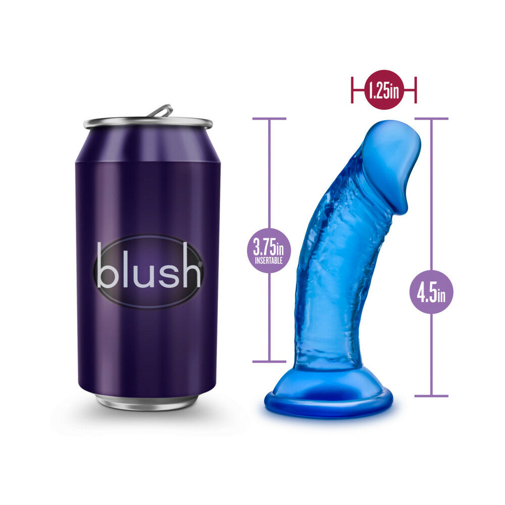 B Yours Sweet n' Small 4 in. Dildo Blue - Fantasies Boutique