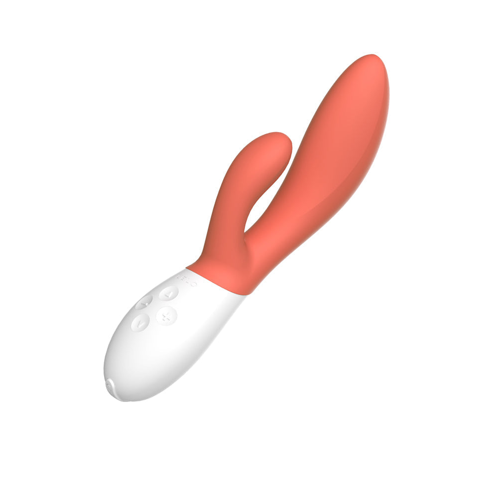 LELO INA 3 Rechargeable Dual Stimulator Coral Red - Fantasies Boutique