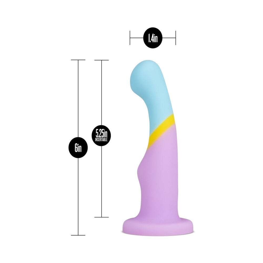 Avant D14 Heart Of Gold 6 in. Silicone Dildo Multicolor - Fantasies Boutique