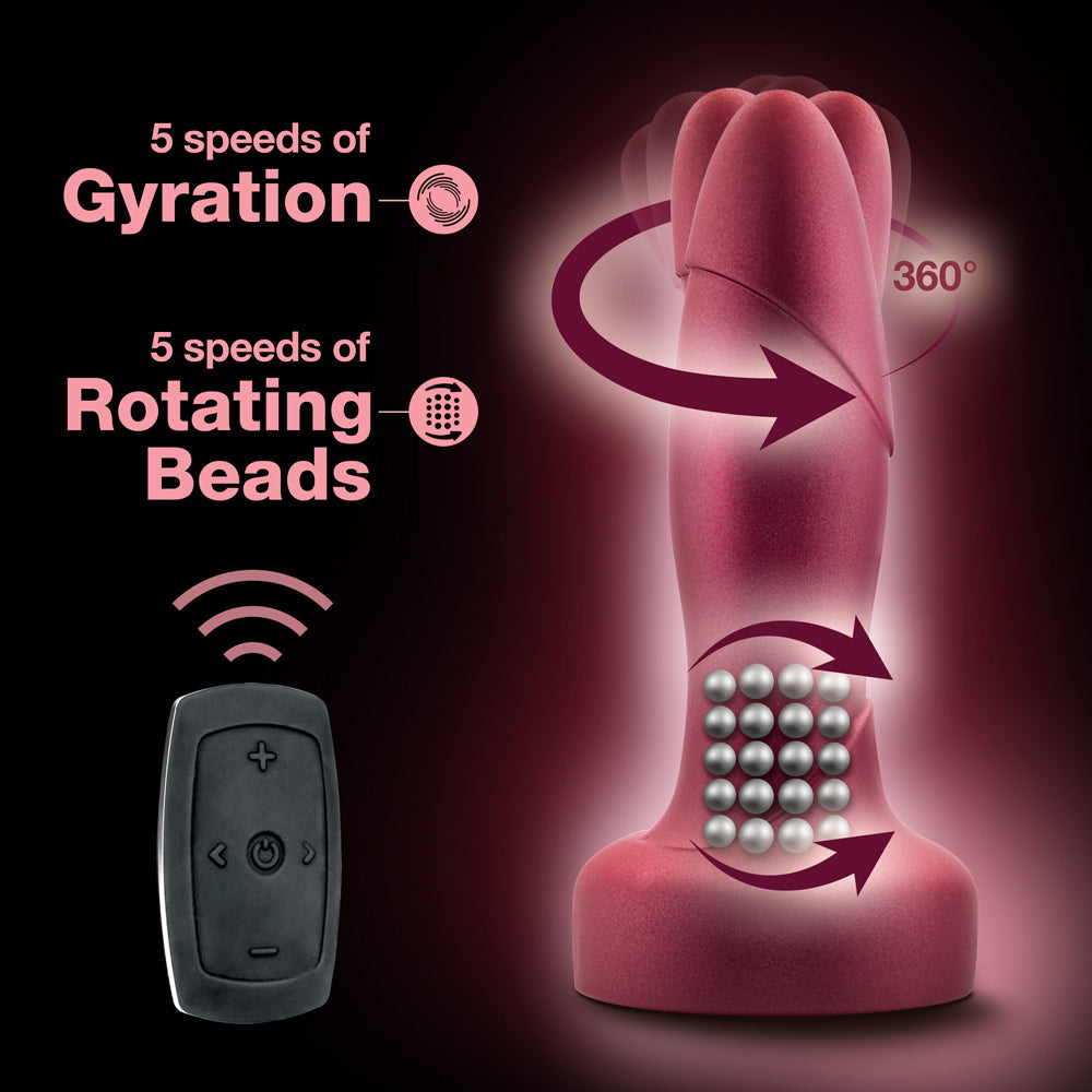 Anal Adventures Matrix Atomic Plug with Remote Martian Wine - Fantasies Boutique