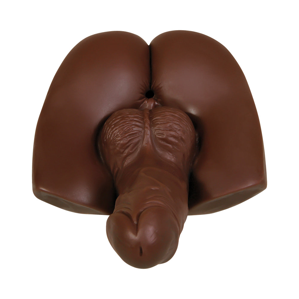 Gender X Backdoor Bash Stroker With Shaft Brown 2.5lbs - Fantasies Boutique