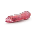 Blush Glow Dicks Molly Color Changing 8 in. Vibrating Dildo Glitter Pink - Fantasies Boutique