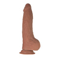 Realcocks Dual Layered Uncut Slider Tight Balls 9.5 in. Brown - Fantasies Boutique