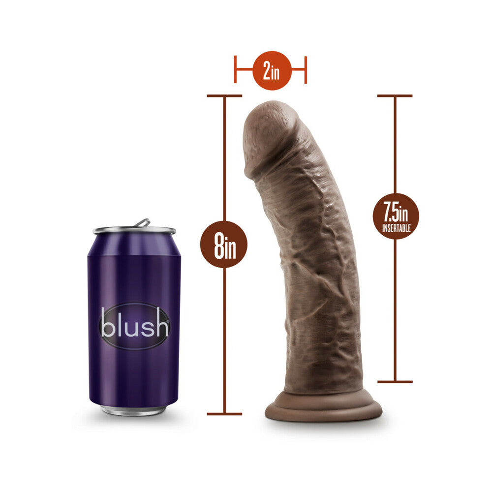 Dr. Skin Realistic 8 in. Dildo Brown - Fantasies Boutique