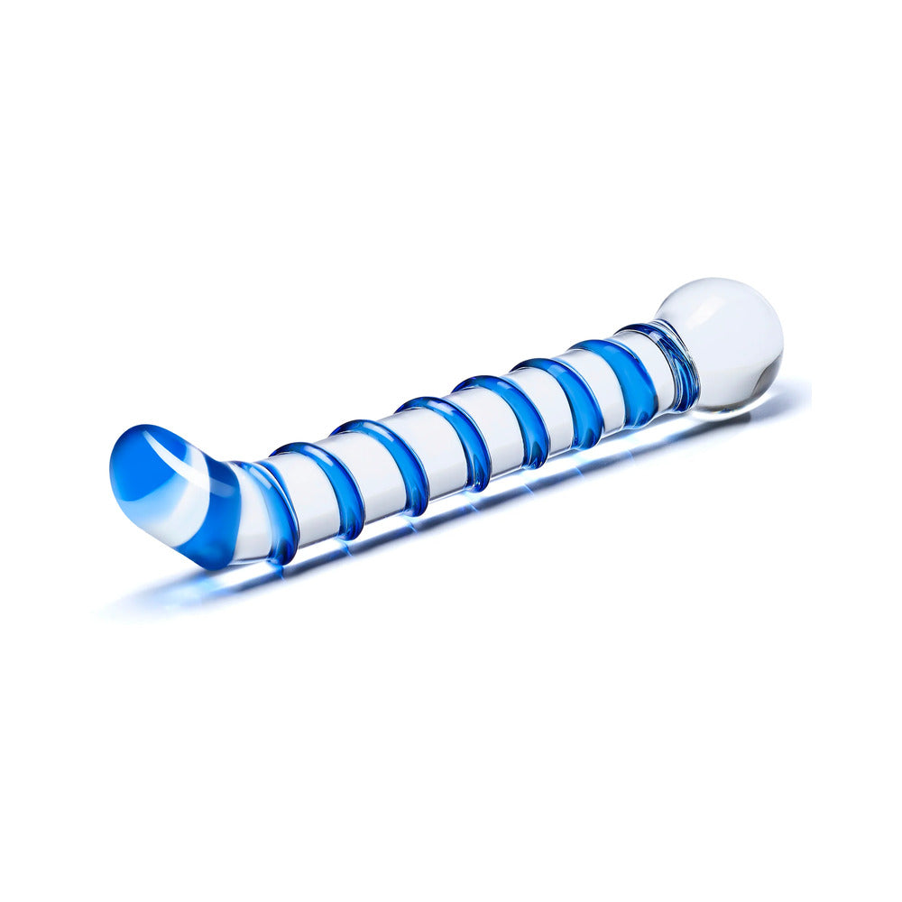 Glas Mr. Swirly 6.5 in. G-Spot Glass Dildo - Fantasies Boutique