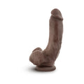 Coverboy The Mechanic Realistic 9 in. Dildo with Balls & Suction Cup Brown