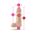 X5 Plus Realistic 7 in. Vibrating Dildo Beige