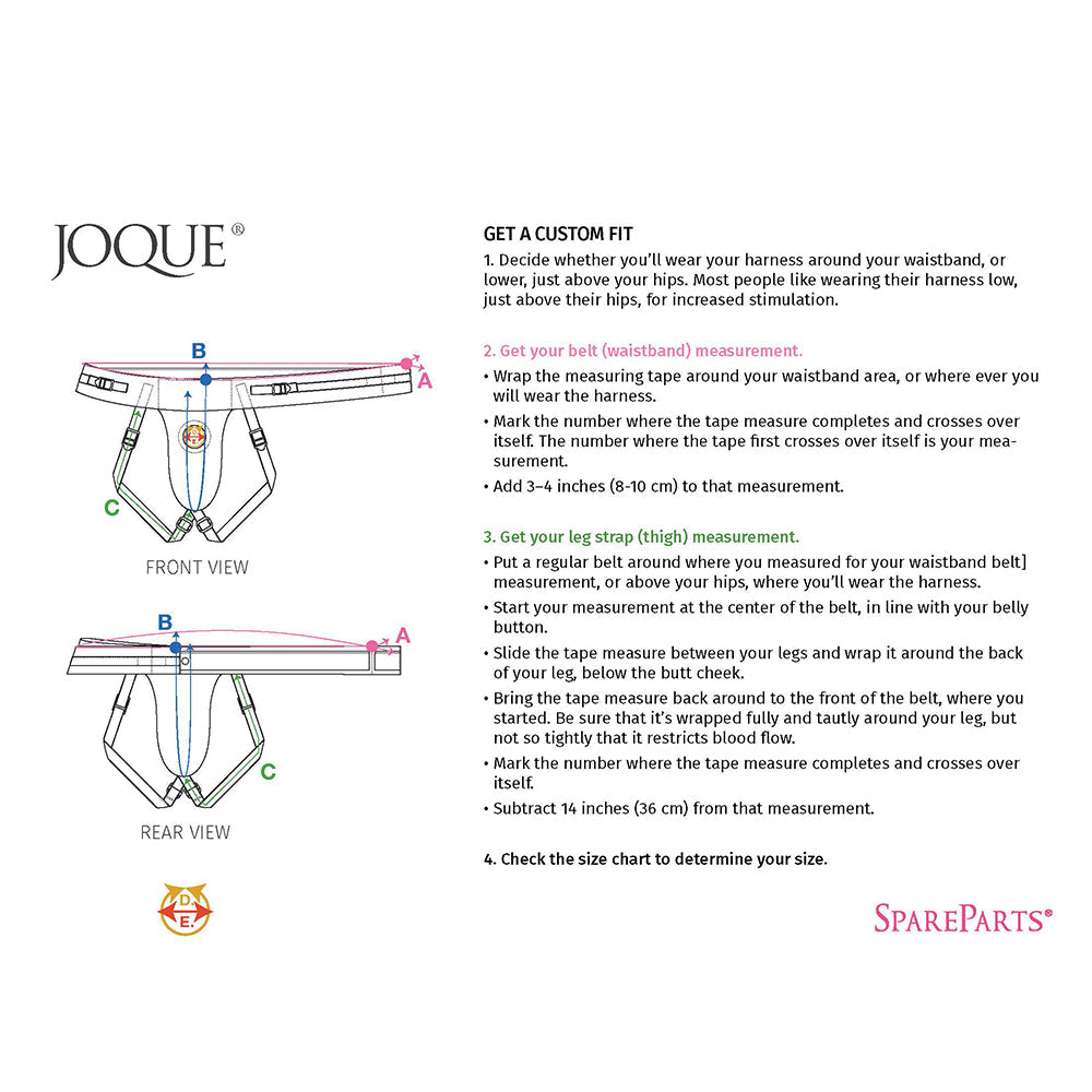 SpareParts Joque Double Strap Harness Purple Size B - Fantasies Boutique