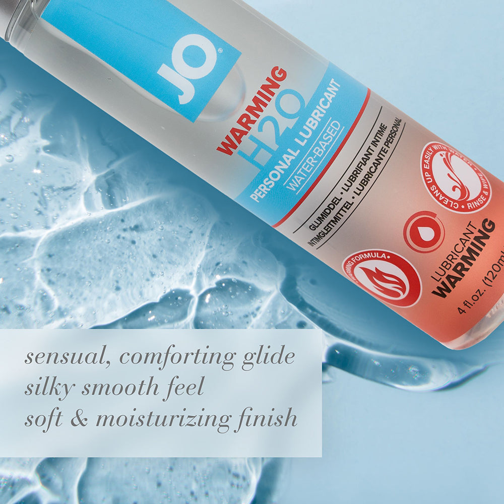 JO H2O Warming Water-Based Lubricant 4 oz. - Fantasies Boutique