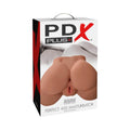 PDX Plus Perfect Ass Dual Entry Masturbator Tan - Fantasies Boutique