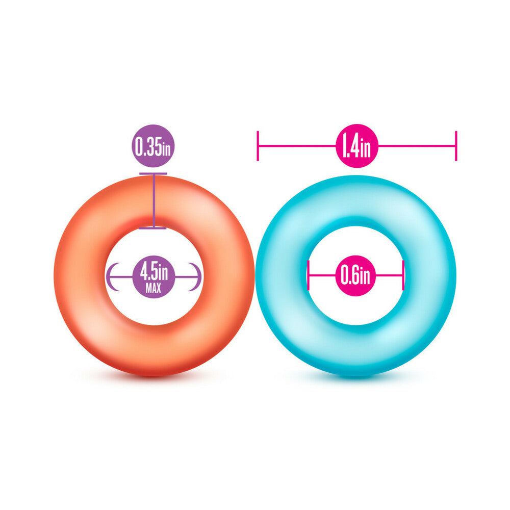 Blush Play with Me King of the Ring Cockring 6-Pack Assorted Colors - Fantasies Boutique