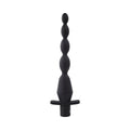 Selopa Vibrating Butt Beads Rechargeable Anal Silicone Black