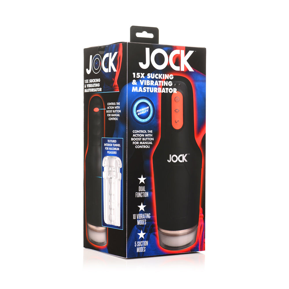 Jock 15X Sucking & Vibrating Masturbator - Fantasies Boutique