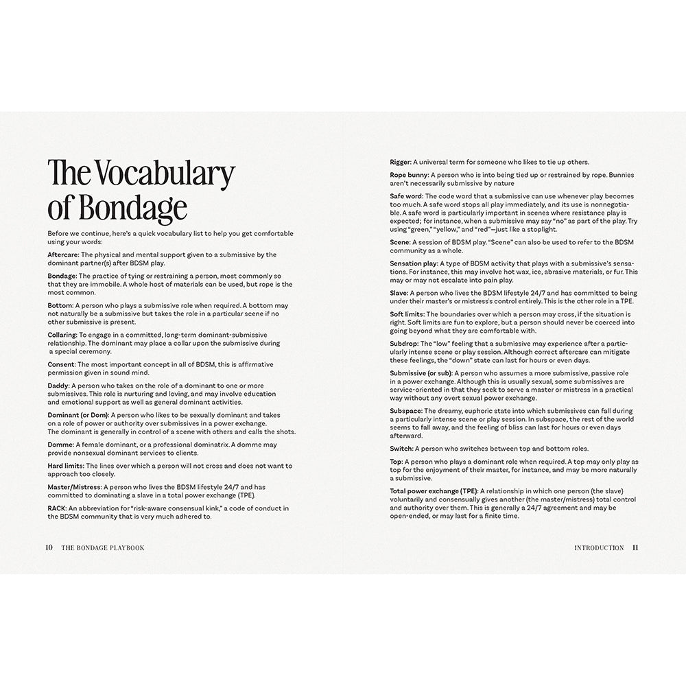 The Bondage Playbook: 31 Must-Know Knots and Ties for Bondage Beginners