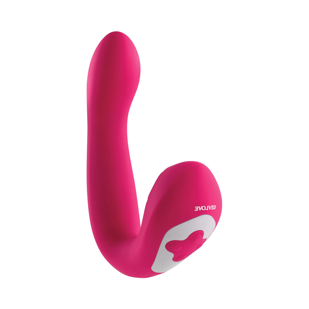 Evolved Buck Wild Rechargeable Silicone Dual Stimulator Pink - Fantasies Boutique