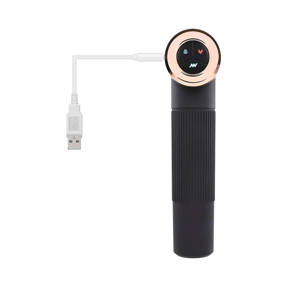 Evolved Too Hot To Handle Rechargeable Silicone Thrusting Sex Machine Black - Fantasies Boutique