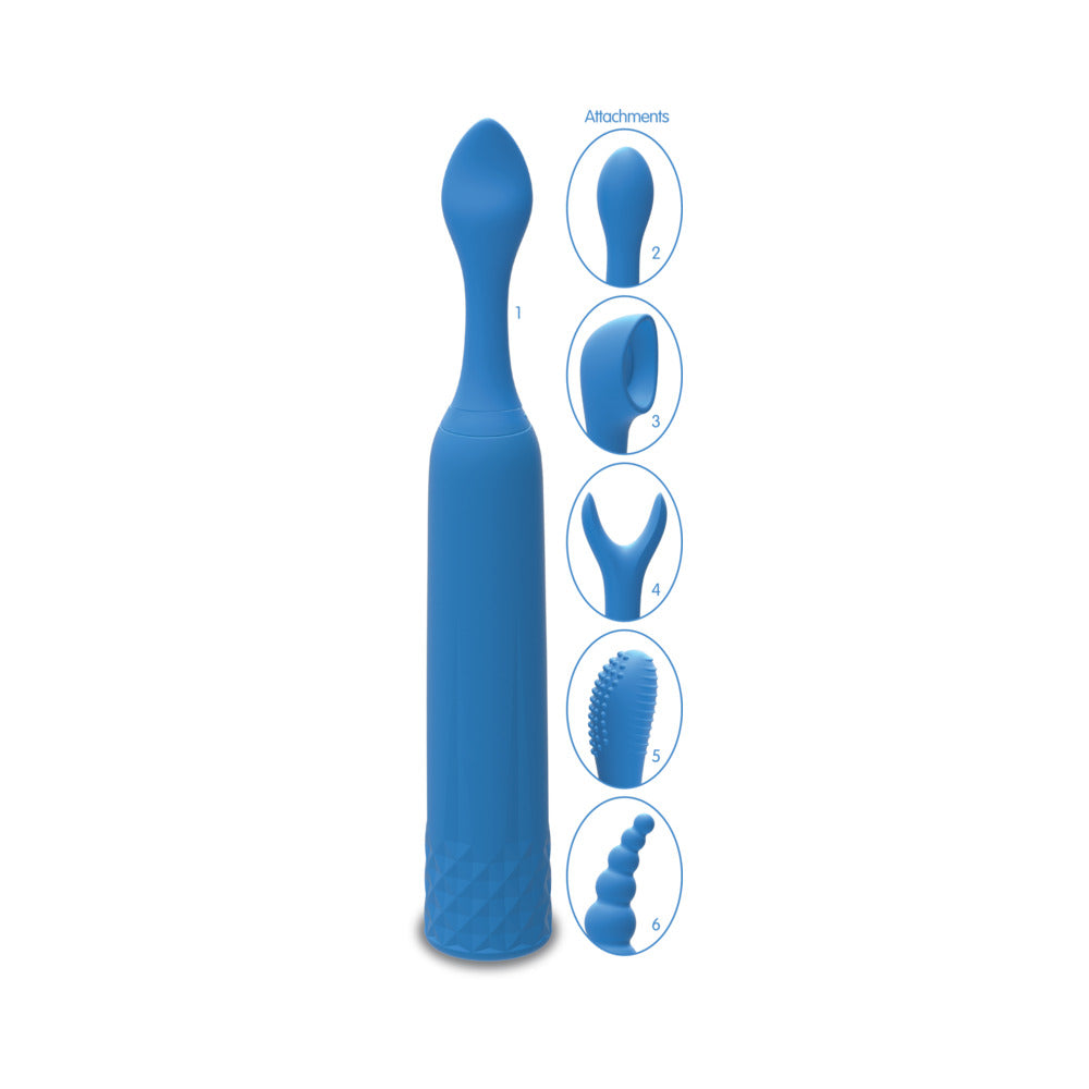 iVibe Select - iQuiver - 7 Piece Set Periwinkle Blue - Fantasies Boutique