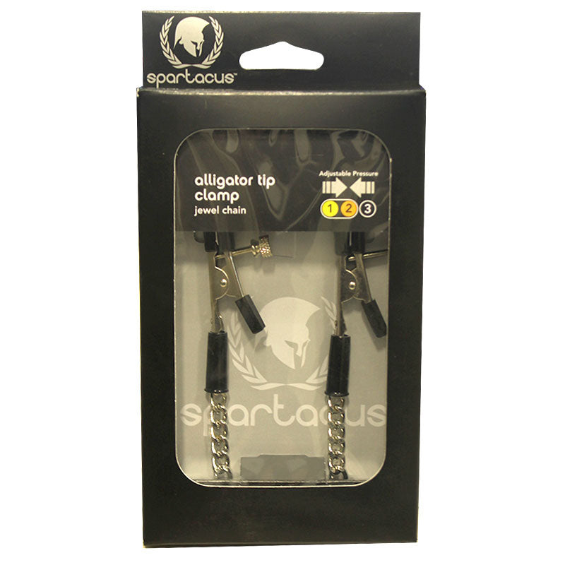 Spartacus Nipple Clamps Rubber Tipped - Fantasies Boutique