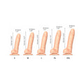Strap-On-Me Realistic Collection Sliding Skin Dual-Density Silicone Dildo Vanilla M - Fantasies Boutique
