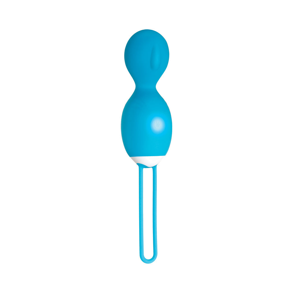 Evolved Twistin' The Night Away Rechargeable Remote-Controlled Rotating Silicone Egg Vibrator Teal - Fantasies Boutique
