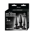 Ass-Sation Anal Training Butt Plug Kit #2 Black - Fantasies Boutique