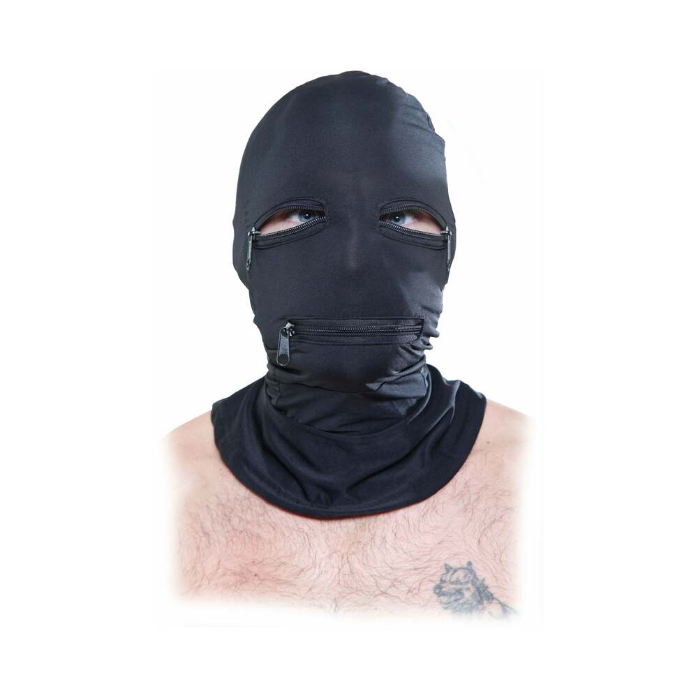 Fetish Fantasy Series Zipper Face Hood Black - Fantasies Boutique
