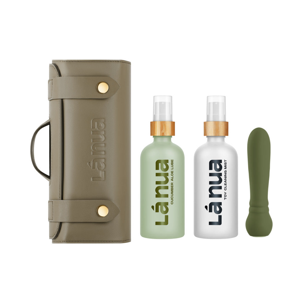 La Nua Gift Bag 5 Ultra Bullet + 100Ml Mist Toy Cleaner + 100Ml Cucumber Aloe Lube - Fantasies Boutique