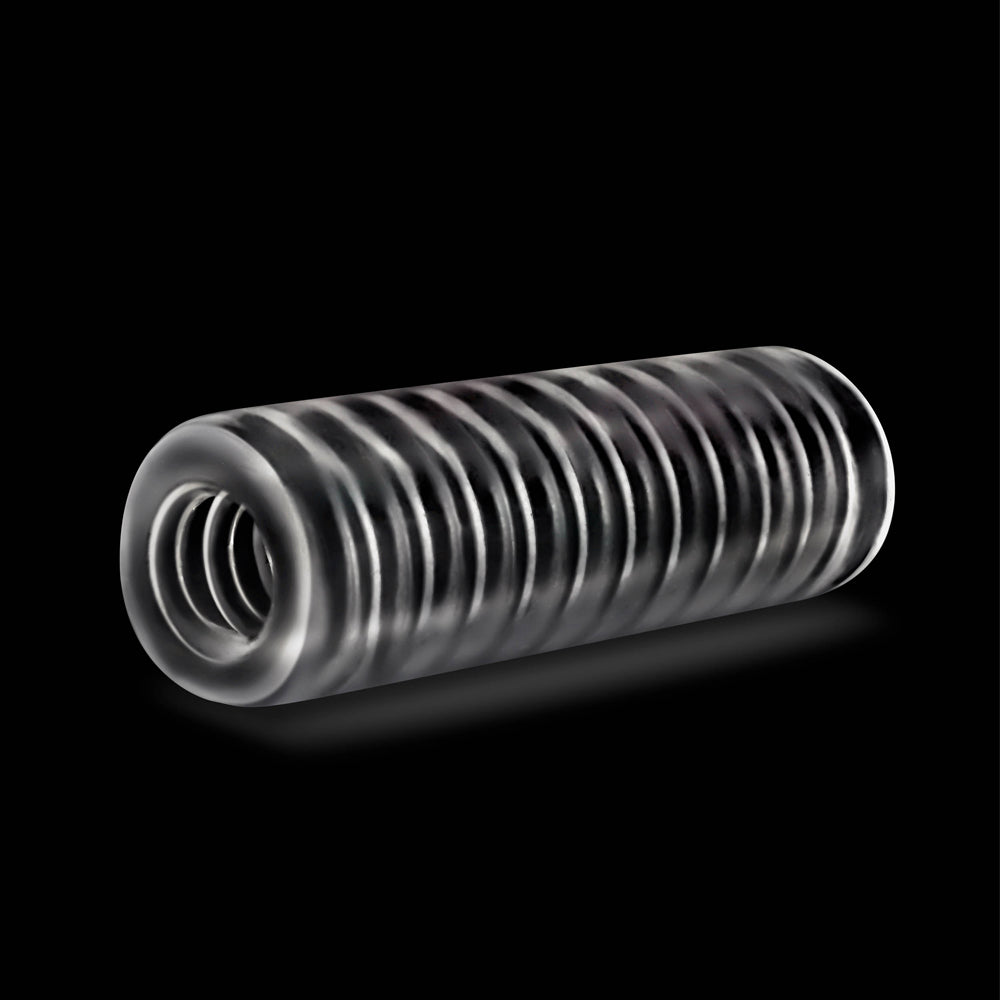 RIZE! Ribz Glow in the Dark Self-Lubricating Stroker Clear - Fantasies Boutique
