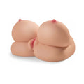 PDX Dirty Talk Interactive Titty Fuck-Her Rechargeable Vibrating Dual-Entry Masturbator Beige - Fantasies Boutique